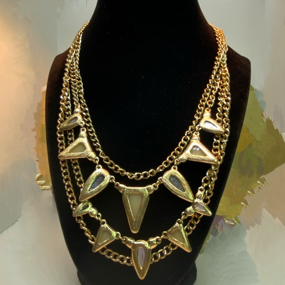 Nicole By Nicole Miller Layered Chain Statement Necklace - Picture 4 of 6